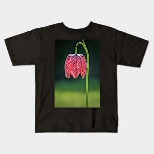 Red Snakeshead Fritillary Flower Kids T-Shirt